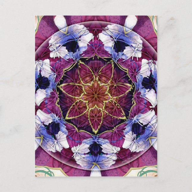 Flower of Life Mandala 8 Cards (Front)