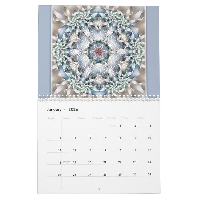 Flower of Life Mandala Calendar 2015 (Jan 2026)