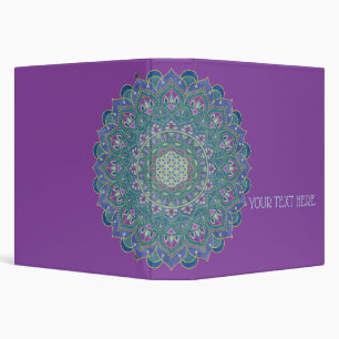 Flower Of Life - Mandala India Style 1 Binder