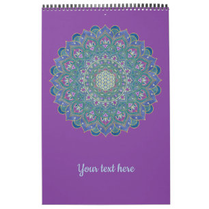 Flower Of Life - Mandala India Style 1 Calendar
