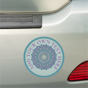 Flower Of Life - Mandala India Style 1 Car Magnet