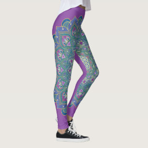 Flower Of Life - Mandala India Style 1 Leggings