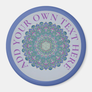 Flower Of Life - Mandala India Style 1 Magnet