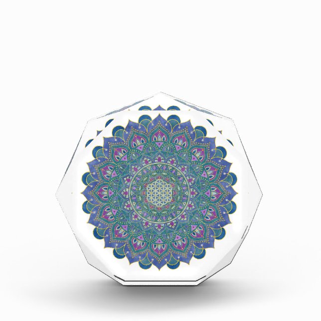Flower Of Life - Mandala India Style 1 Photo Block (Front)