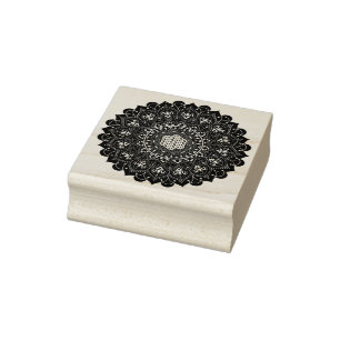 Flower Of Life - Mandala India Style 1 Rubber Stamp