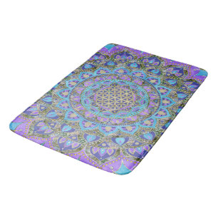 Flower Of Life - Mandala India Style 2 Bath Mat