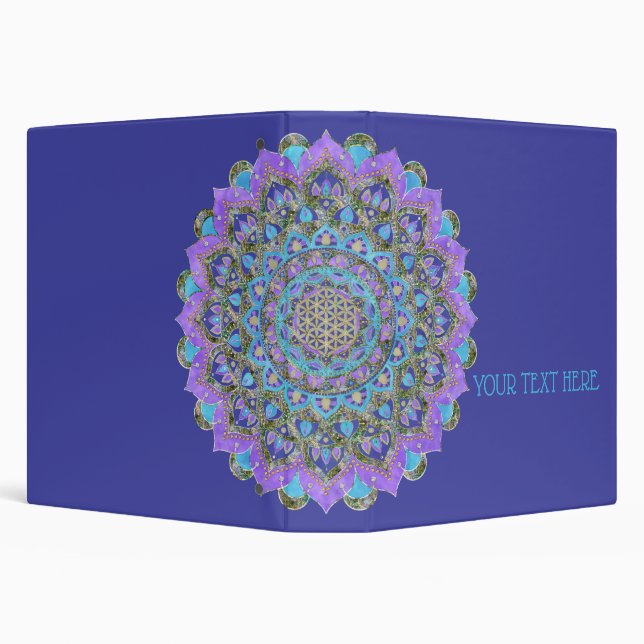 Flower Of Life - Mandala India Style 2 Binder (Background)