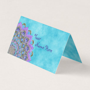 Flower Of Life - Mandala India Style 2 Business Card
