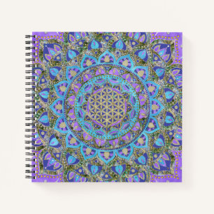 Flower Of Life - Mandala India Style 2 Notebook