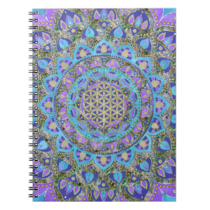 Flower Of Life - Mandala India Style 2 Notebook