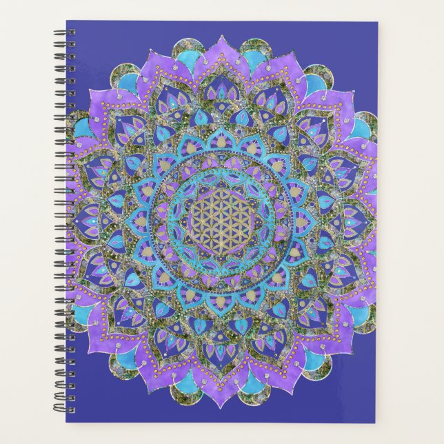 Flower Of Life - Mandala India Style 2 Planner (Front)