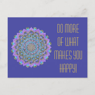Flower Of Life - Mandala India Style 2 Postcard