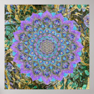 Flower Of Life - Mandala India Style 2 Poster