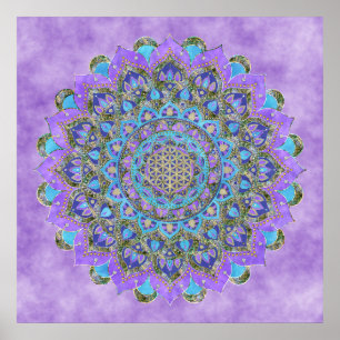 Flower Of Life - Mandala India Style 2 Poster
