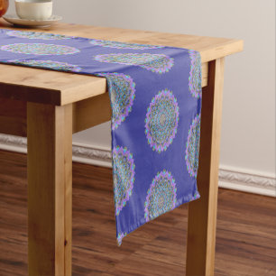 Flower Of Life - Mandala India Style 2 Short Table Runner