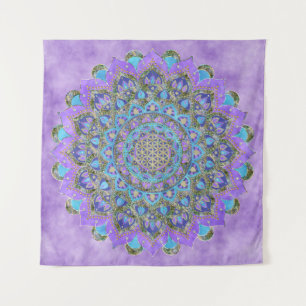 Flower Of Life - Mandala India Style 2 Tapestry
