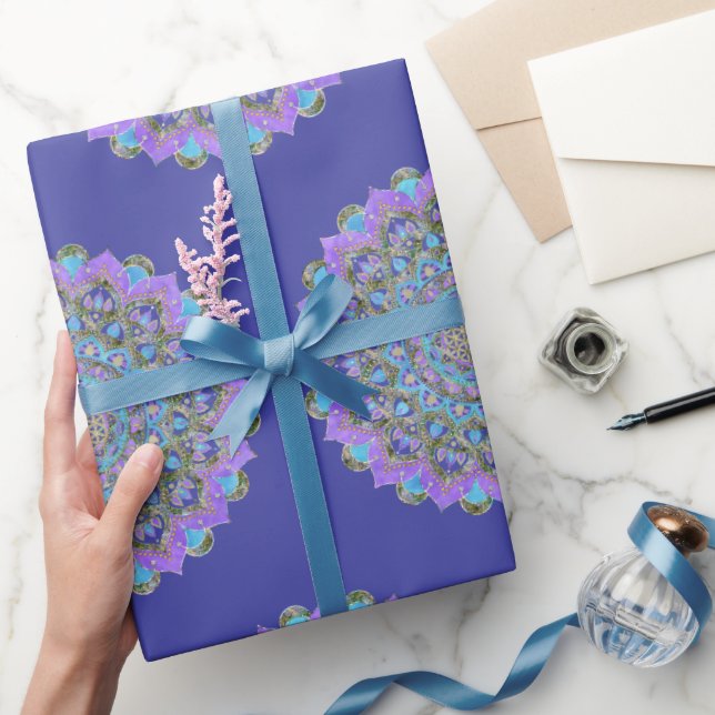 Flower Of Life - Mandala India Style 2 Wrapping Paper (Gifting)