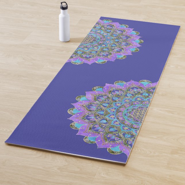Flower Of Life - Mandala India Style 2 Yoga Mat (In Situ)