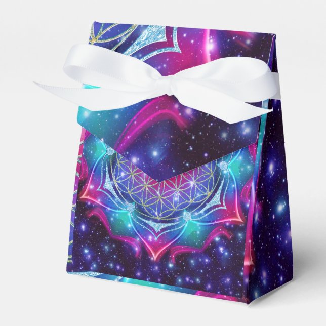 Flower of Life - Mandala IV universe Favor Box (Front Side)
