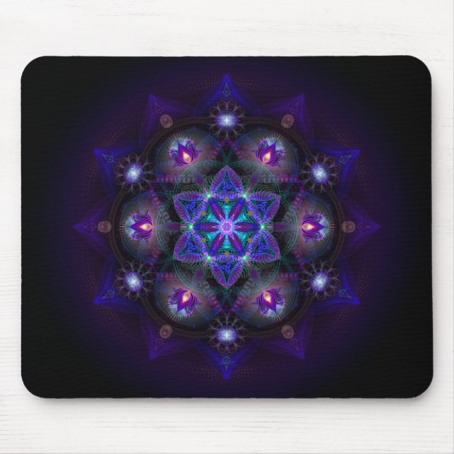 Flower Of Life Mandala Mouse Pad (Front)