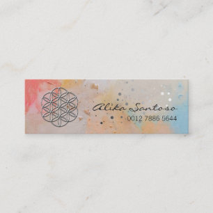 Flower of Life Mini Business Card