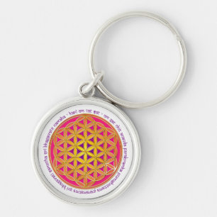 Flower Of Life / Moola Mantra Keychain