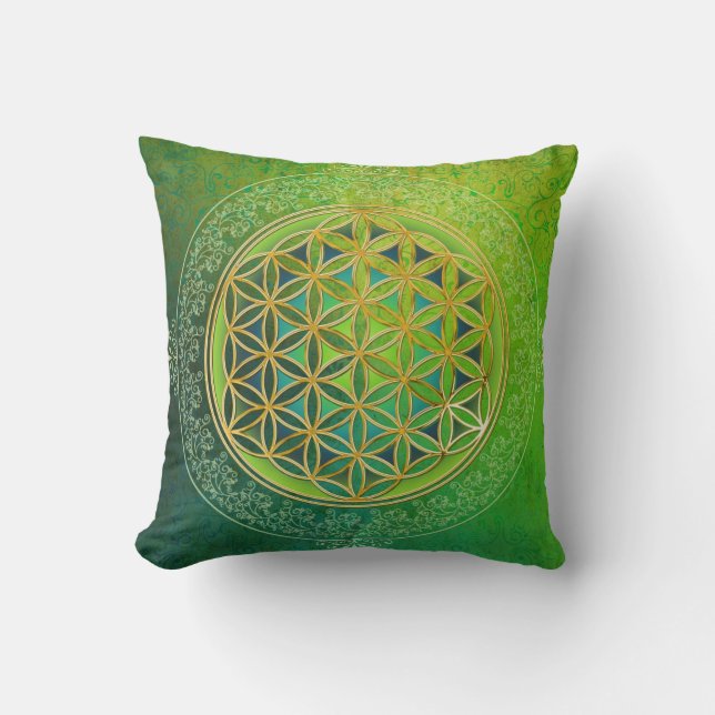 Flower of Life - Ornament II Throw Pillow (Front)