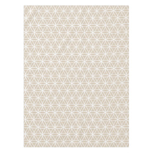 Flower of Life Pattern: Beige Tablecloth