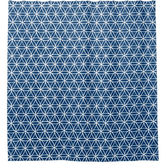 Flower of Life Pattern: Navy Blue (Front)