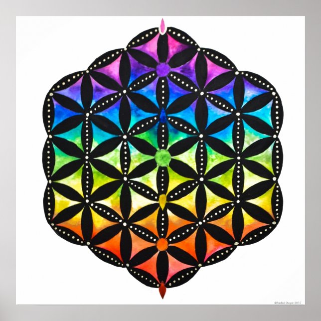 Flower of Life Poster By Megaflora Design (Front)