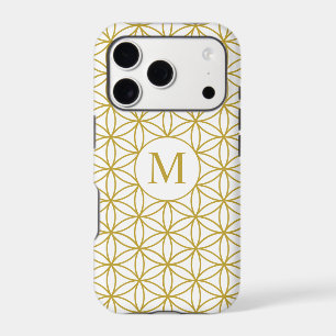 Flower of Life Ptn (Personalized) – Gold on White