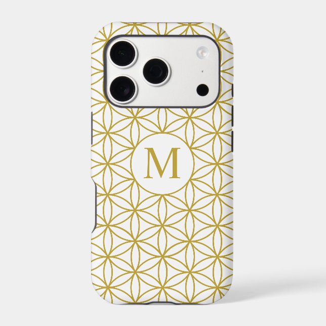 Flower of Life Ptn (Personalized) – Gold on White (Back)