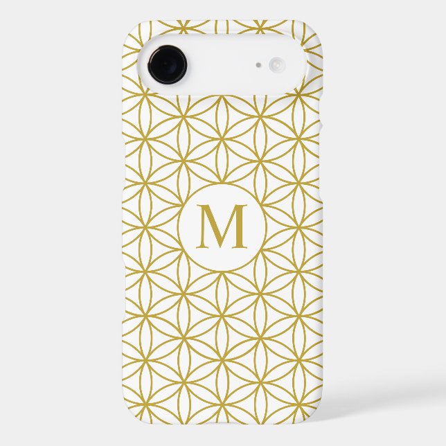 Flower of Life Ptn (Personalized) – Gold on White (Back)