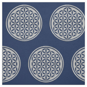 Flower of Life - punched silver + your ideas Fabric