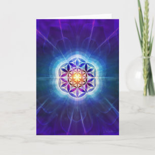 Flower of Life Rainbow Card