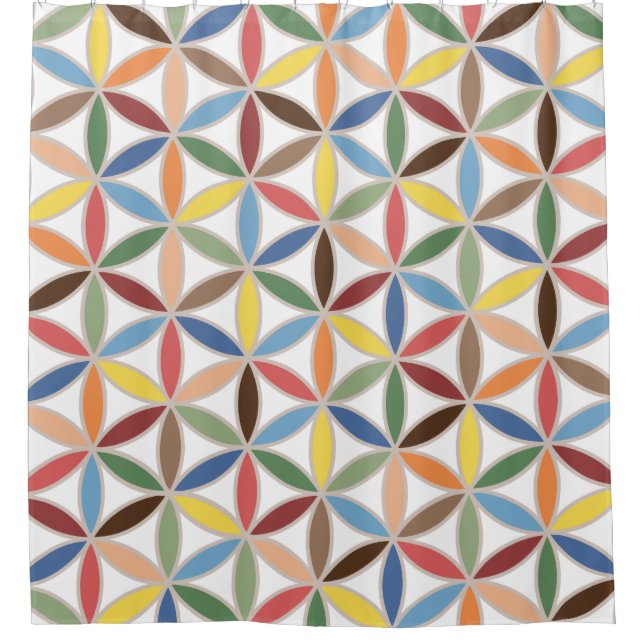 Flower of Life Retro Colour Pattern (Front)