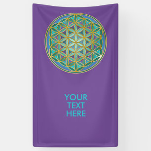FLOWER OF LIFE - Sacred Geometrie Design 1 Banner