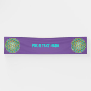 FLOWER OF LIFE - Sacred Geometrie Design 1 Banner
