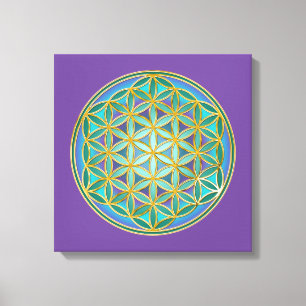 FLOWER OF LIFE - Sacred Geometrie Design 1 Canvas Print