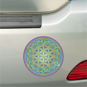 FLOWER OF LIFE - Sacred Geometrie Design 1 Car Magnet