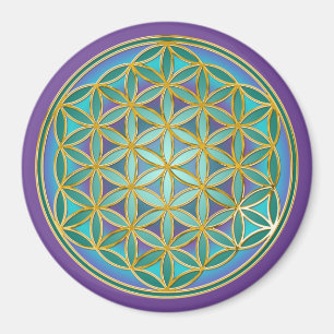 FLOWER OF LIFE - Sacred Geometrie Design 1 Magnet