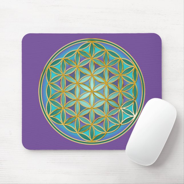 FLOWER OF LIFE - Sacred Geometrie Design 1 Mouse Pad (With Mouse)
