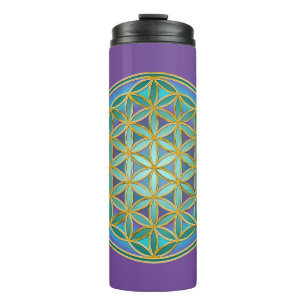FLOWER OF LIFE - Sacred Geometrie Design 1 Thermal Tumbler