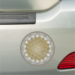 FLOWER OF LIFE - Sacred Geometrie Light 1 Car Magnet