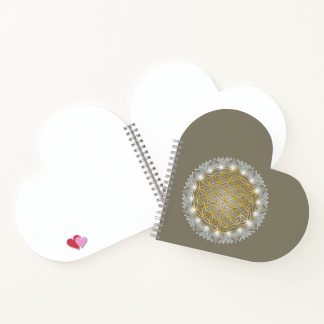 FLOWER OF LIFE - Sacred Geometrie Light 1 Notebook (Inside)