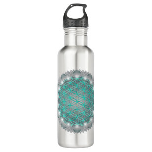 FLOWER OF LIFE - Sacred Geometrie Light 2 710 Ml Water Bottle