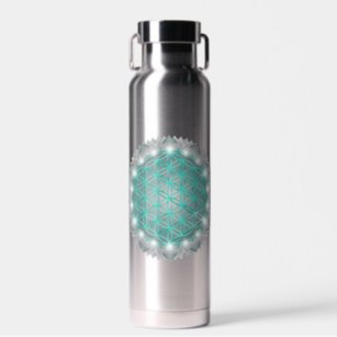 FLOWER OF LIFE - Sacred Geometrie Light 2 Water Bottle