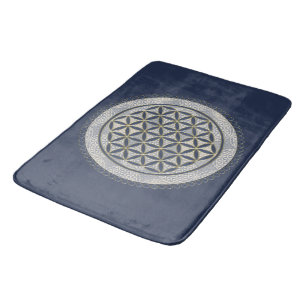 FLOWER OF LIFE - Sacred Geometrie Symbol Art 1 Bath Mat
