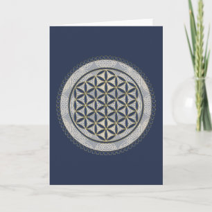 FLOWER OF LIFE - Sacred Geometrie Symbol Art 1 Card