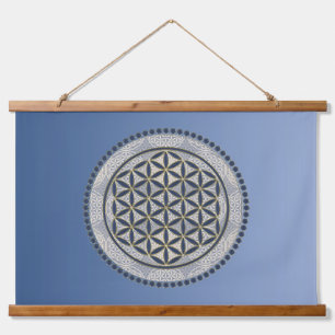 FLOWER OF LIFE - Sacred Geometrie Symbol Art 1 Hanging Tapestry
